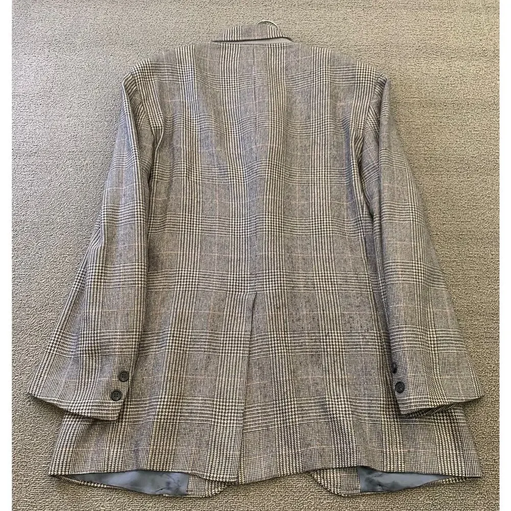 Vintage‎ Brooks Brothers 346 Men's 42R Beige Plaid Wool Sport Coat Blazer
